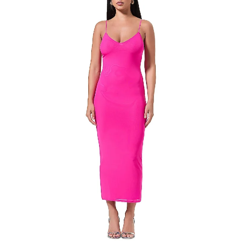 Price Reduction AFRM Womens V Neck Spaghetti Straps Slip Dress