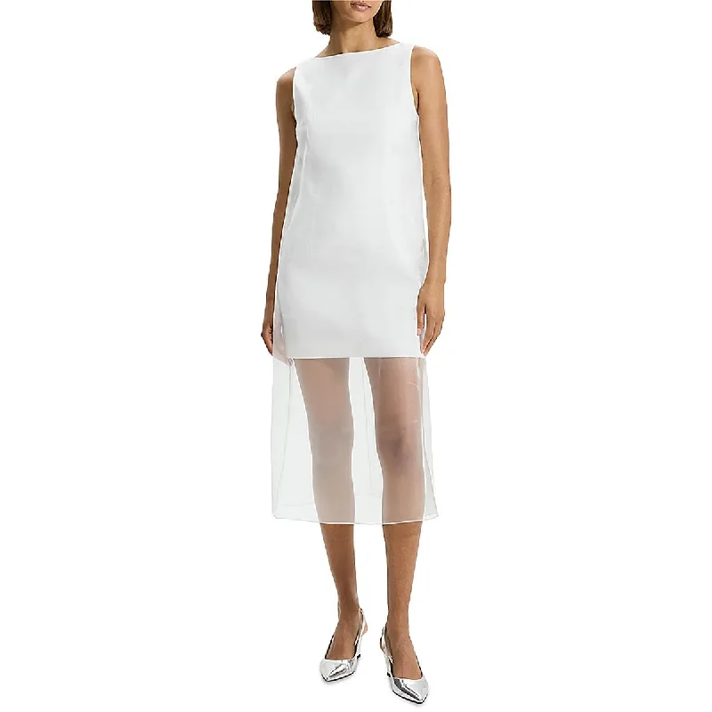 Today's Special Theory Womens Above Knee Sheer Mini Dress
