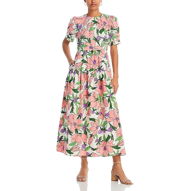 Don’t Miss Out Banjanan Womens Jana Floral Open Back Midi Dress