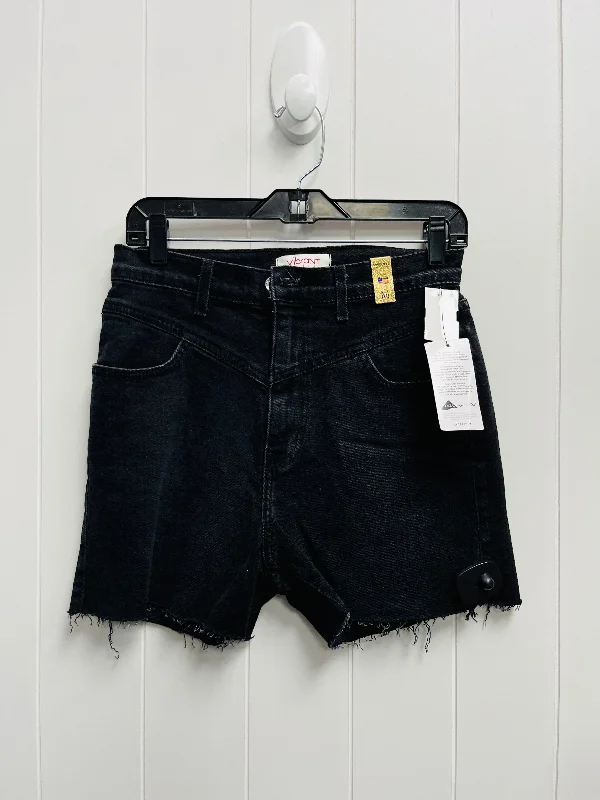 Year-End Clearance Black Denim Shorts vibrant, Size M