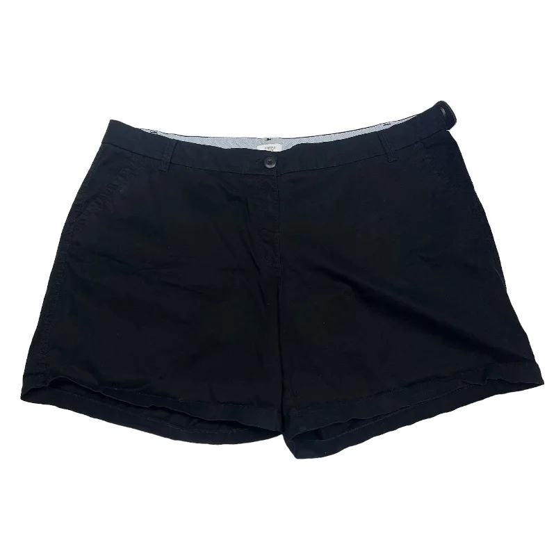 Stock Up and Save Black Shorts Crown And Ivy, Size 2x