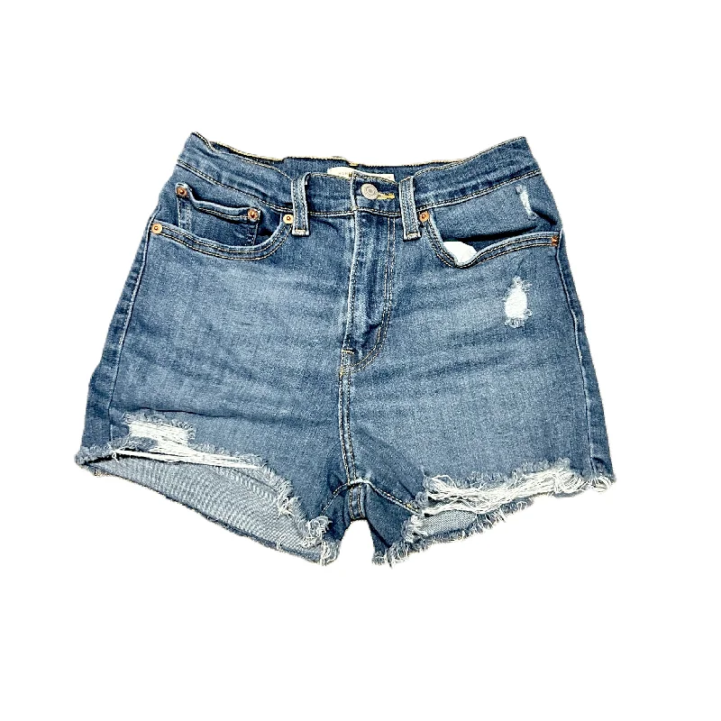 Online Exclusive Blue Denim Shorts By Levis, Size: 4