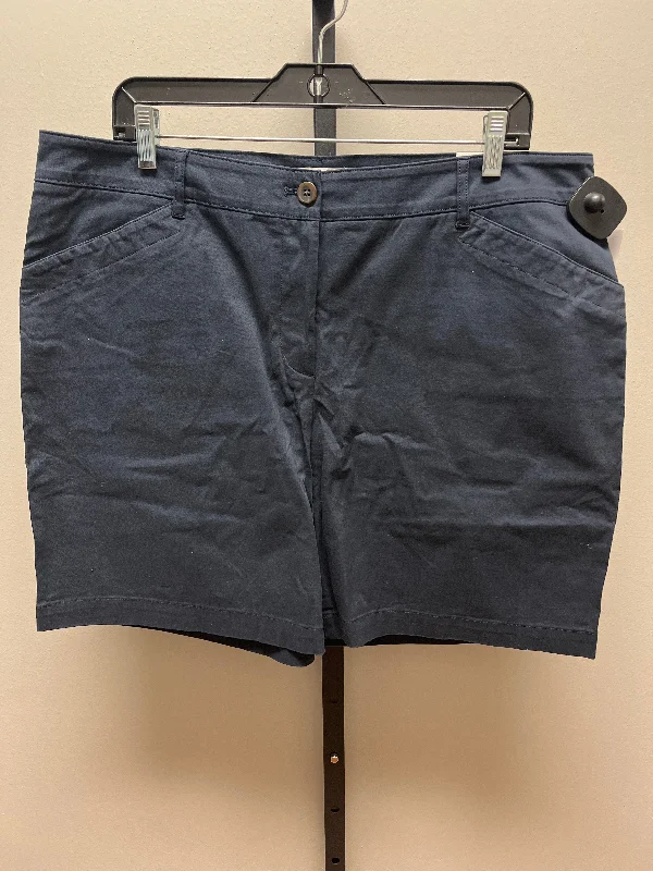 Midnight Madness Navy Shorts Talbots, Size 16