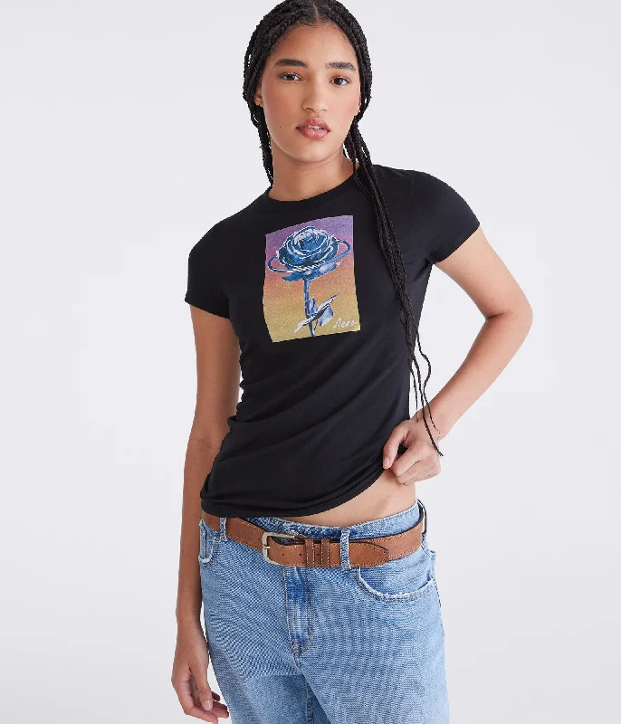 Deal Zone Aeropostale Box Rose Graphic Tee