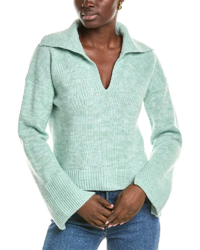 Exclusive Preview NAADAM Luxe Polo Wool & Cashmere-Blend Sweater