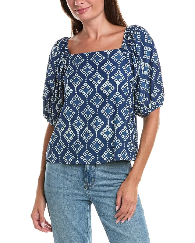 Markdowns Velvet by Graham & Spencer Jasmine Silk-Blend Top
