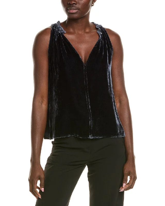 Closeout Sale Velvet by Graham & Spencer Prima Silk-Blend Top