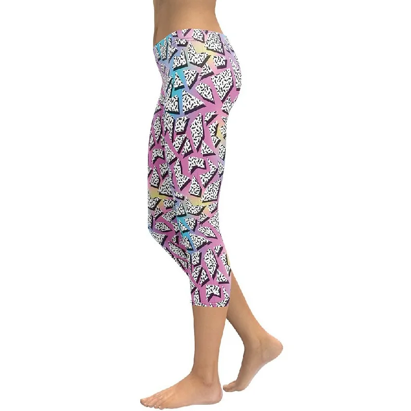 Take Advantage 3D Neon Geometric Capris
