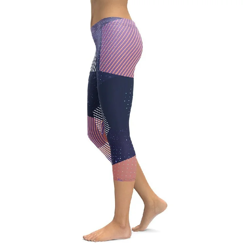 Instant Discount Geometric Universe Capris