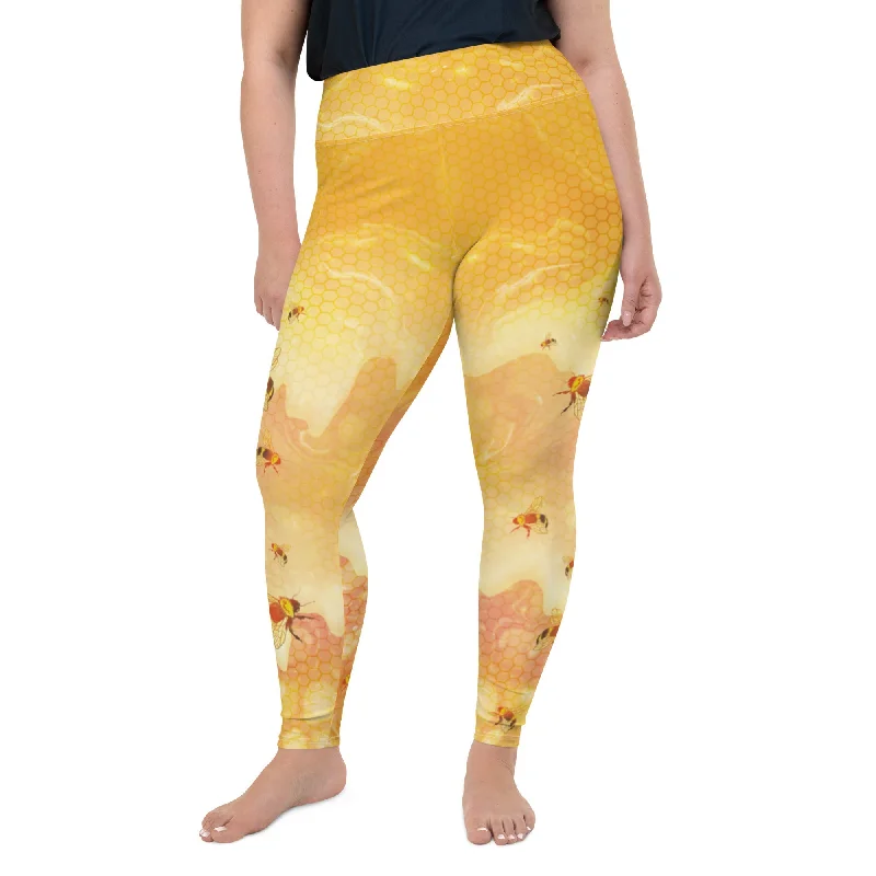 Overstock Sale Honey Bee Plus Size Leggings