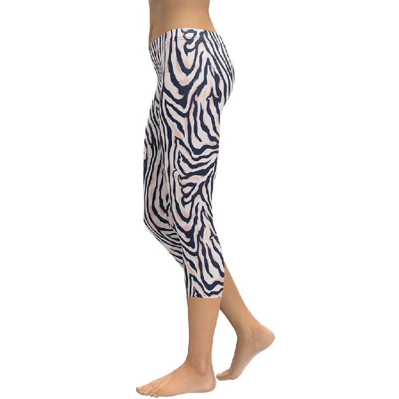 Great Bargains Pinkish Zebra Capris