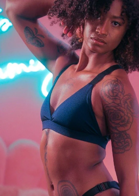 Crazy Deals Navy Blue Bikini Top